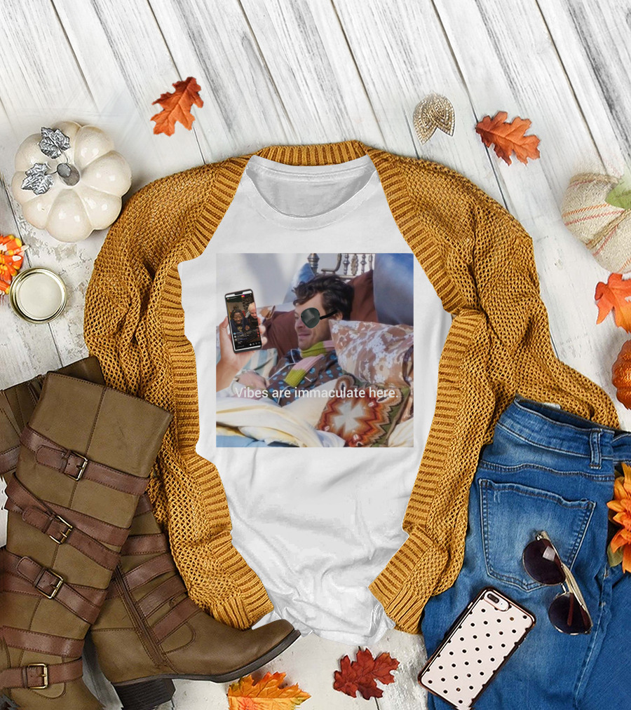 Vibes Are Immaculate Here Cozy Bedtime Bliss T-Shirt