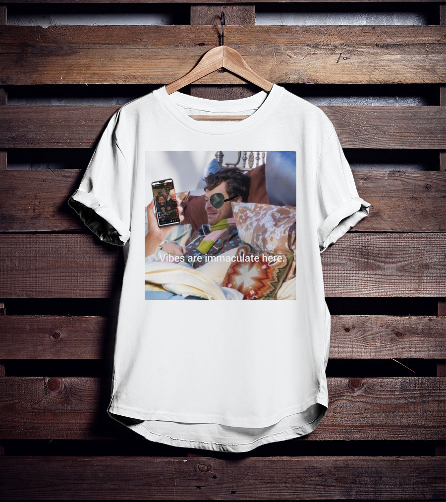 Vibes Are Immaculate Here Cozy Bedtime Bliss T-Shirt