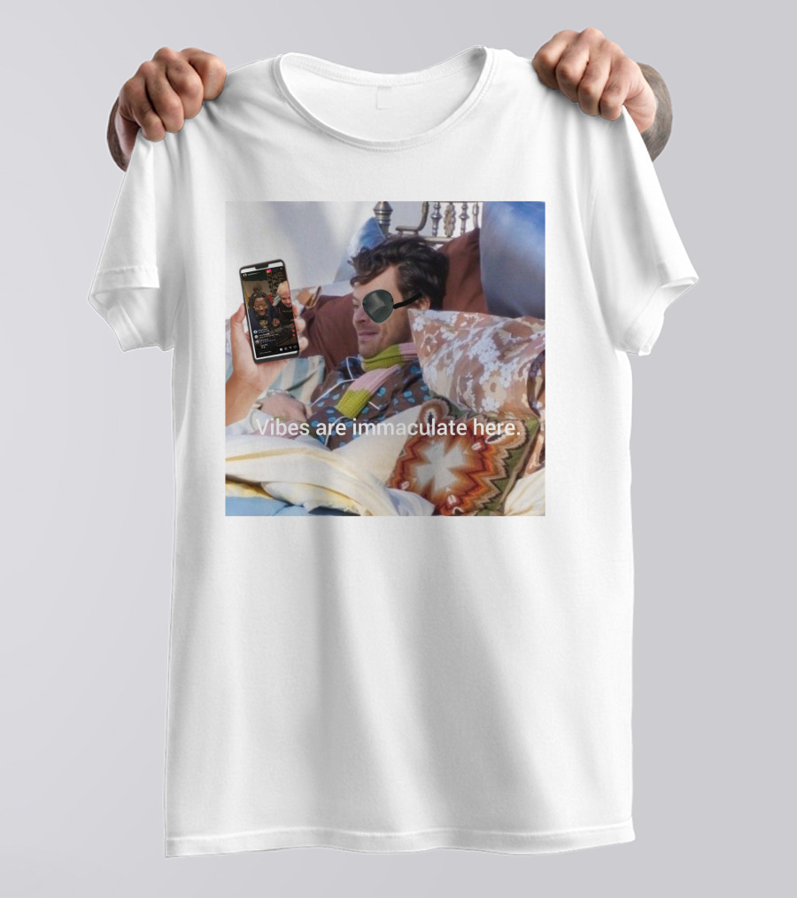 Vibes Are Immaculate Here Cozy Bedtime Bliss T-Shirt