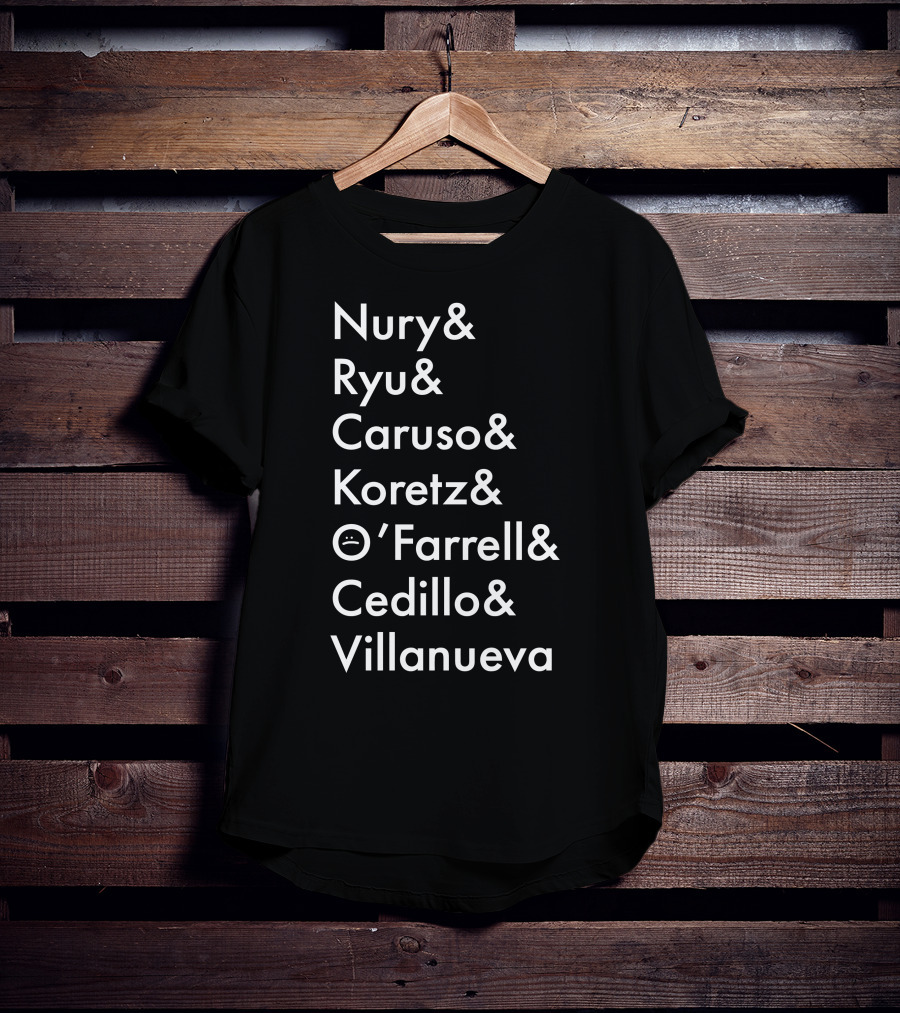 Nury Ryu Caruso Koretz O'Farrell Cedillo Villanueva T-Shirt