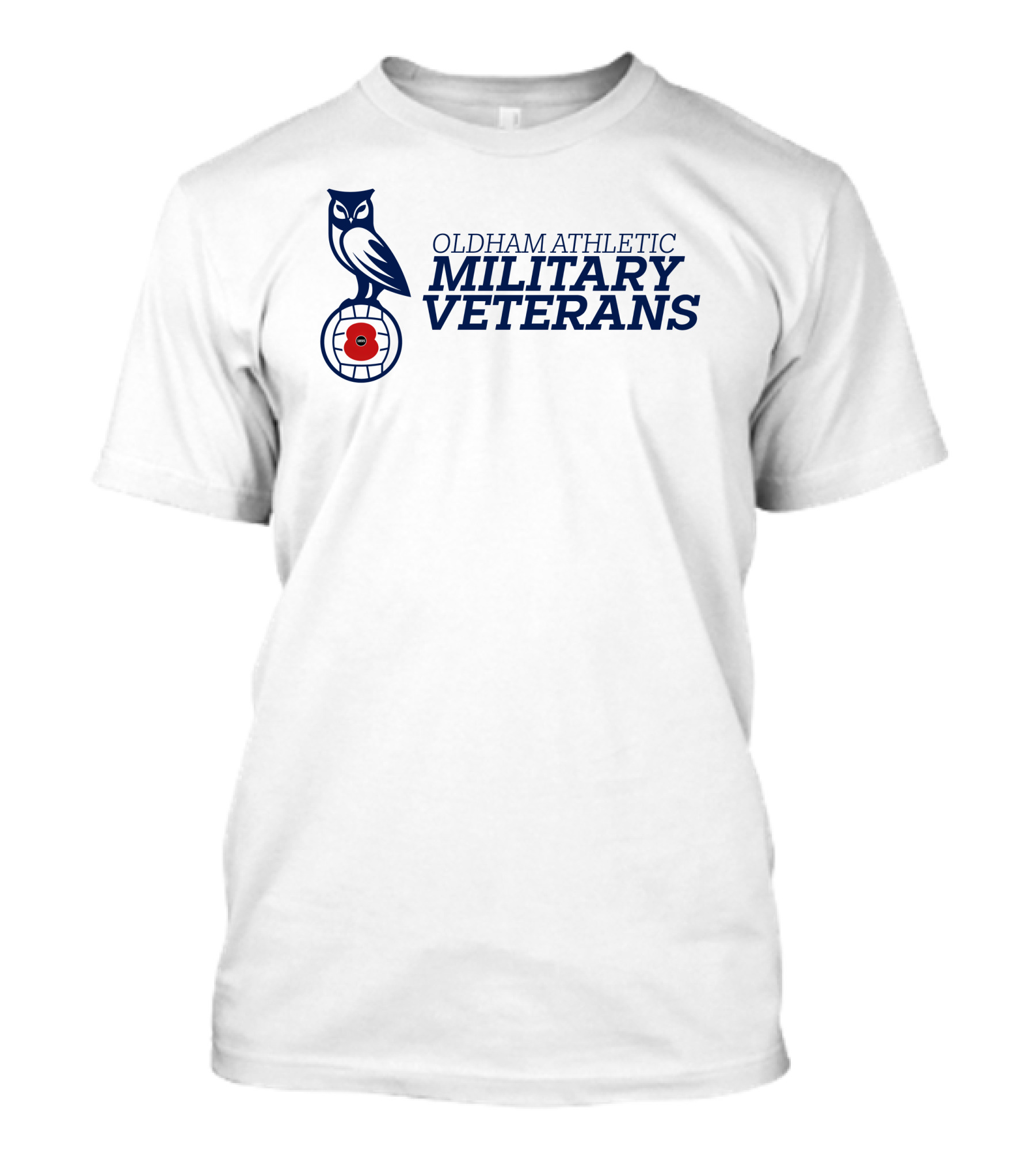 Oldham Athletic Military Veterans Poppy Owl T-Shirt