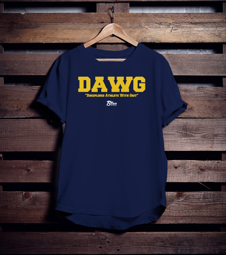 DAWG Disciplined Athlete With Grit Blue By Ninety T-Shirt