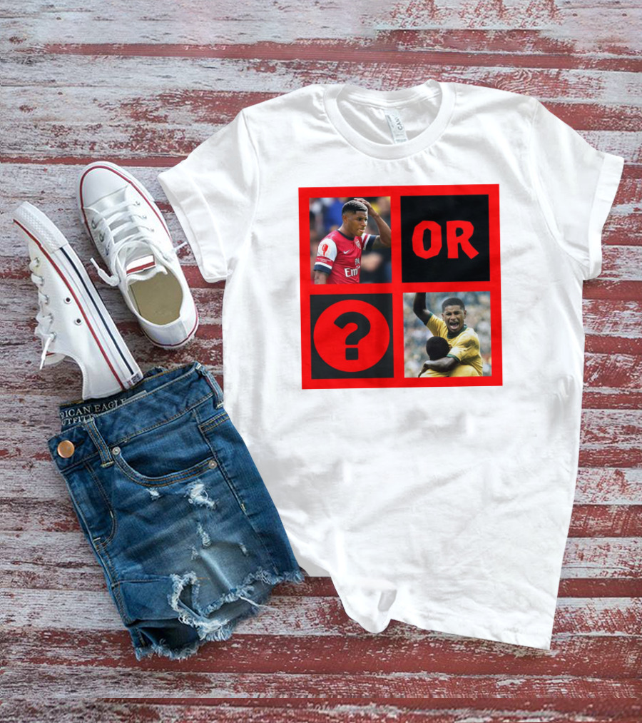 Walcott Question Mark Or Iconic Footballer Image T-Shirt