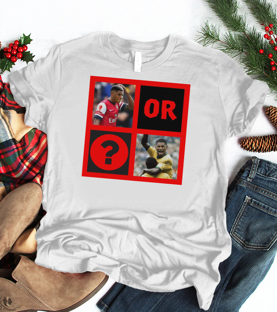 Walcott Question Mark Or Iconic Footballer Image T-Shirt