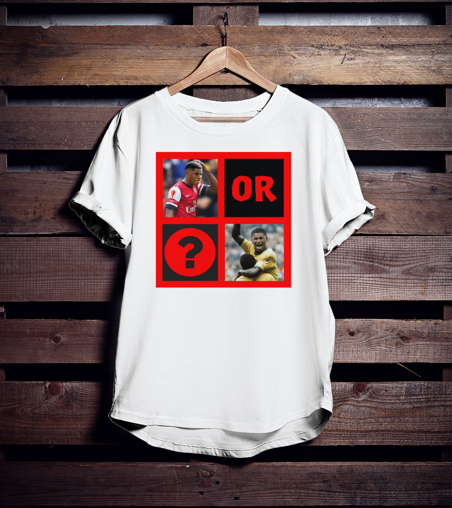 Walcott Question Mark Or Iconic Footballer Image T-Shirt