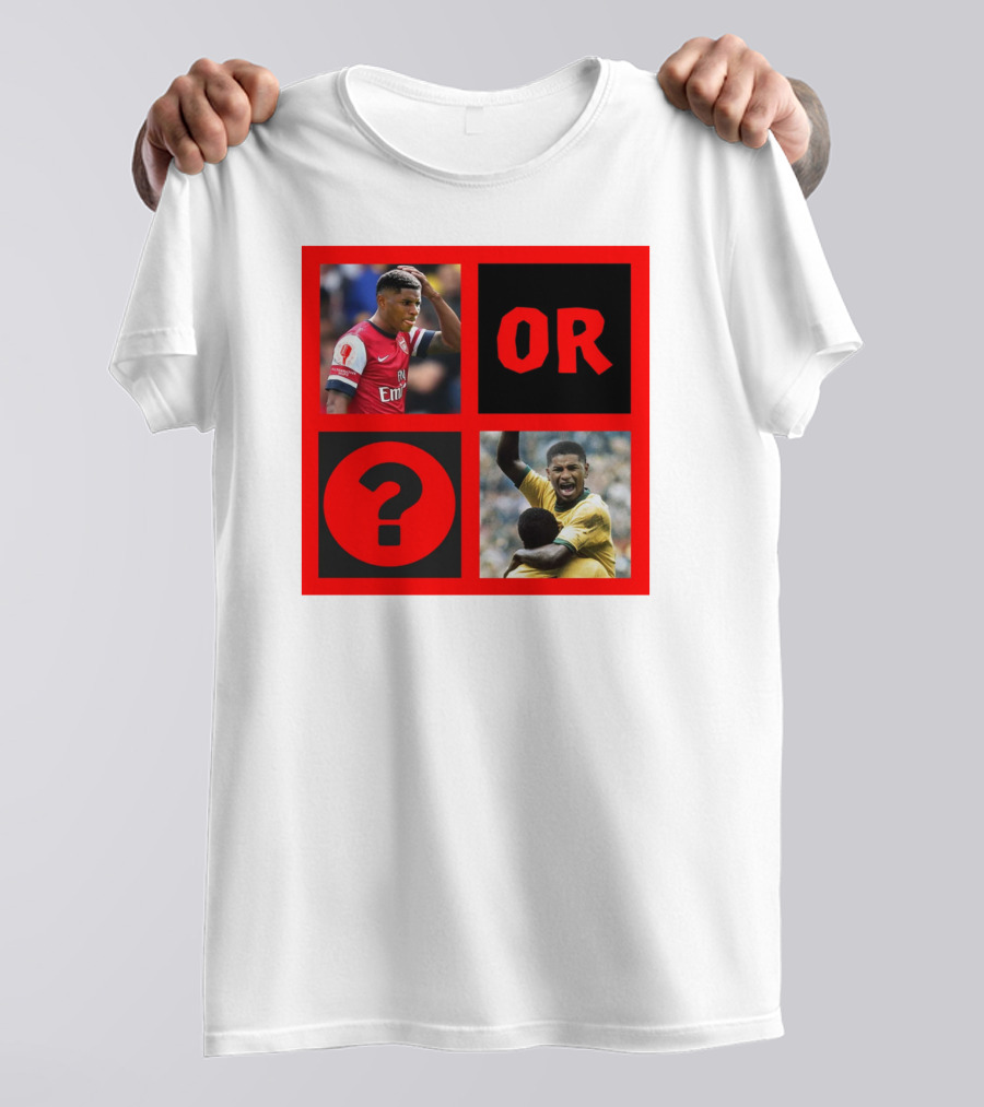 Walcott Question Mark Or Iconic Footballer Image T-Shirt
