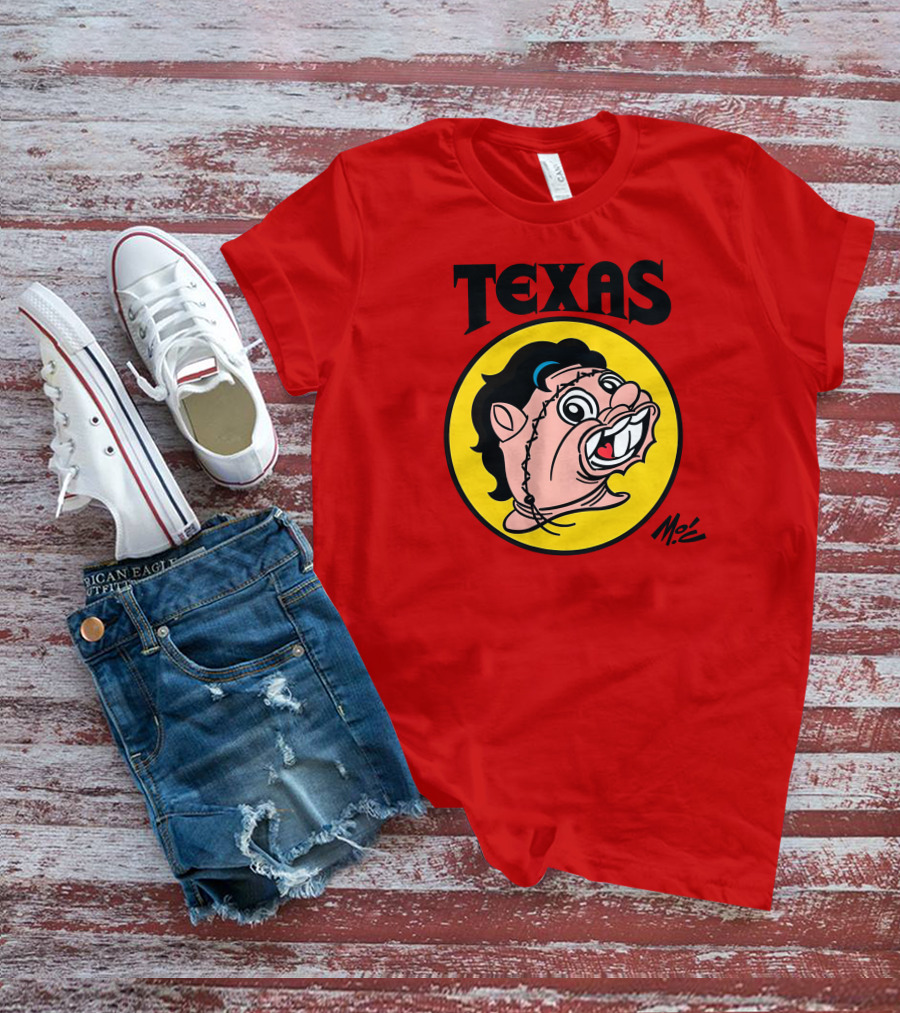 Texas Moc Heather Buckley Mo'e Cartoon T-Shirt