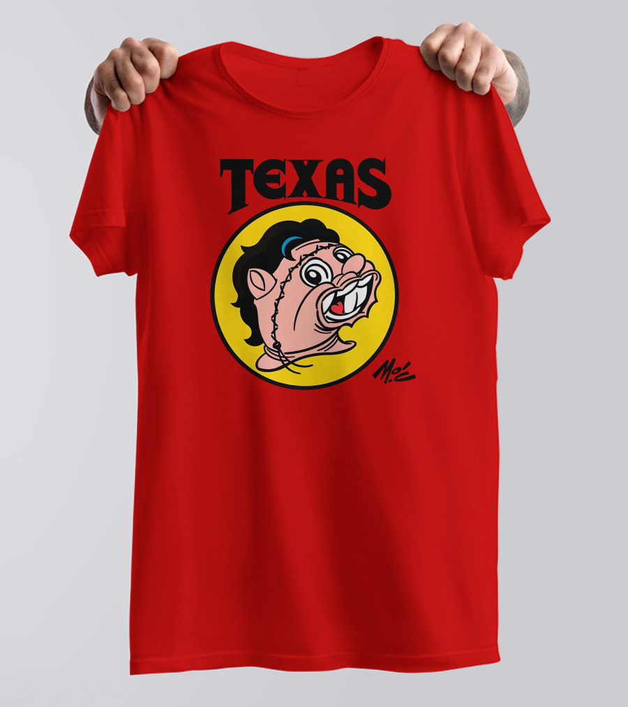Texas Moc Heather Buckley Mo'e Cartoon T-Shirt
