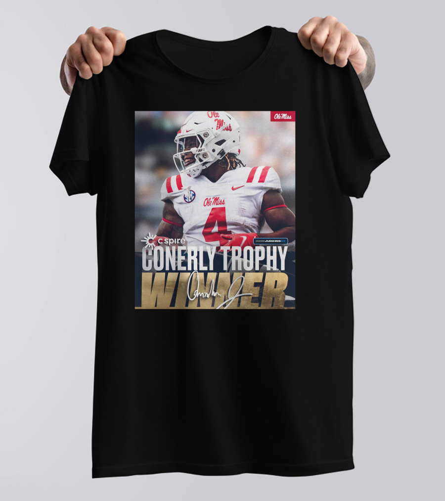 C Spire Conerly Trophy Winner Ole Miss Quinshon Judkins T-Shirt