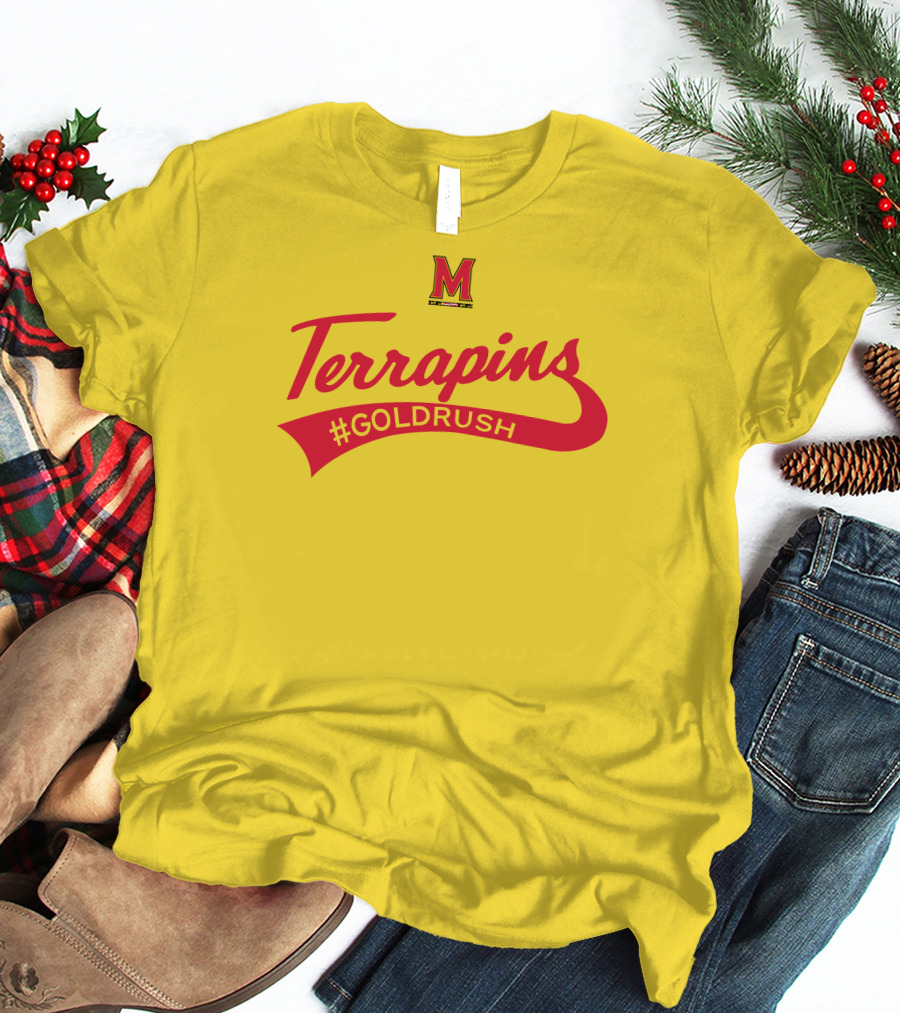 Terrapins #GOLDRUSH Maryland Terrapins M T-Shirt