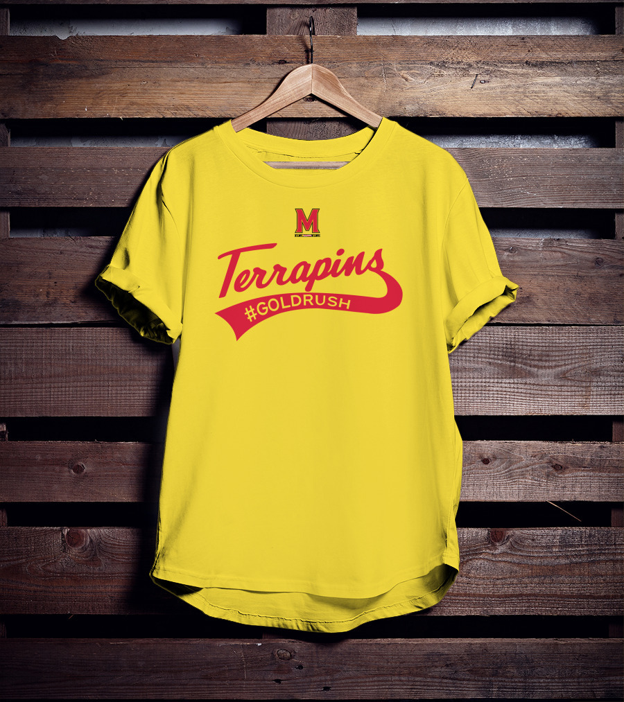 Terrapins #GOLDRUSH Maryland Terrapins M T-Shirt