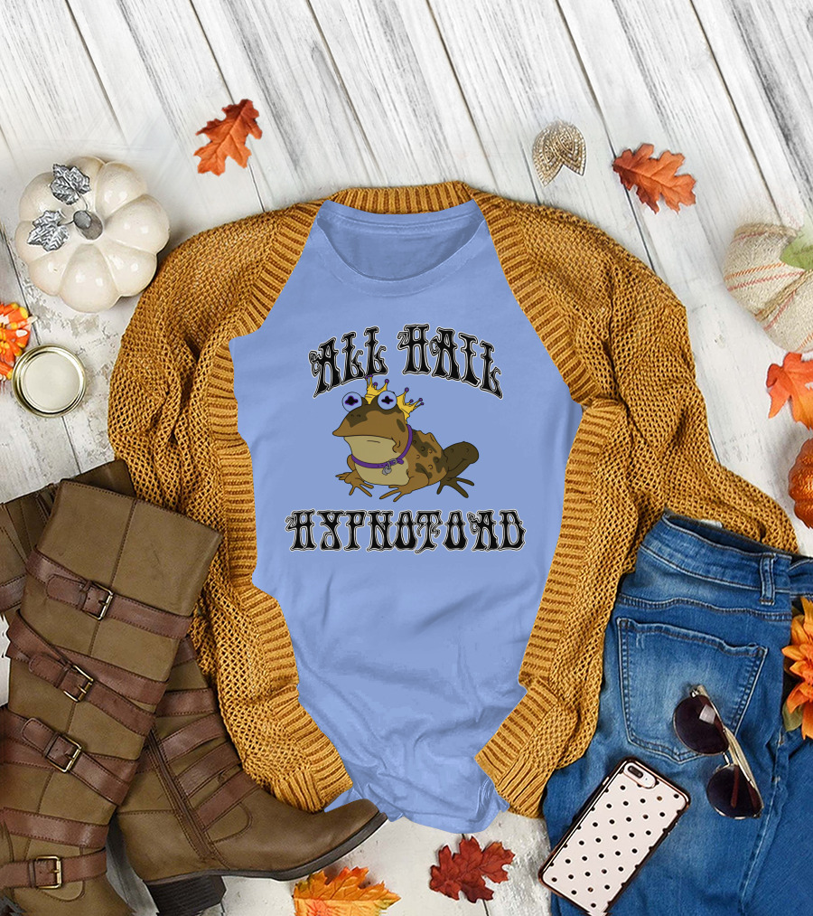 All Hail Hypnotoad Futurama Iconic Frog With Crown And Hypnotic Eyes T-Shirt