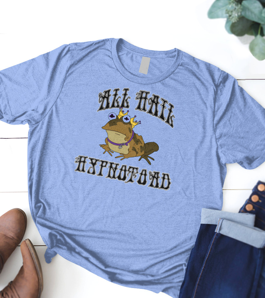 All Hail Hypnotoad Futurama Iconic Frog With Crown And Hypnotic Eyes T-Shirt