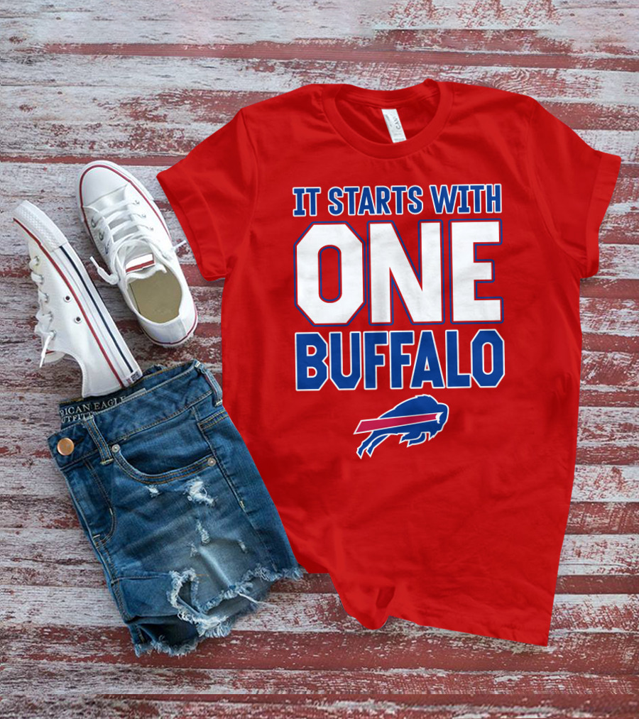 Ken Dorsey It Starts With One Buffalo Bills T-Shirt