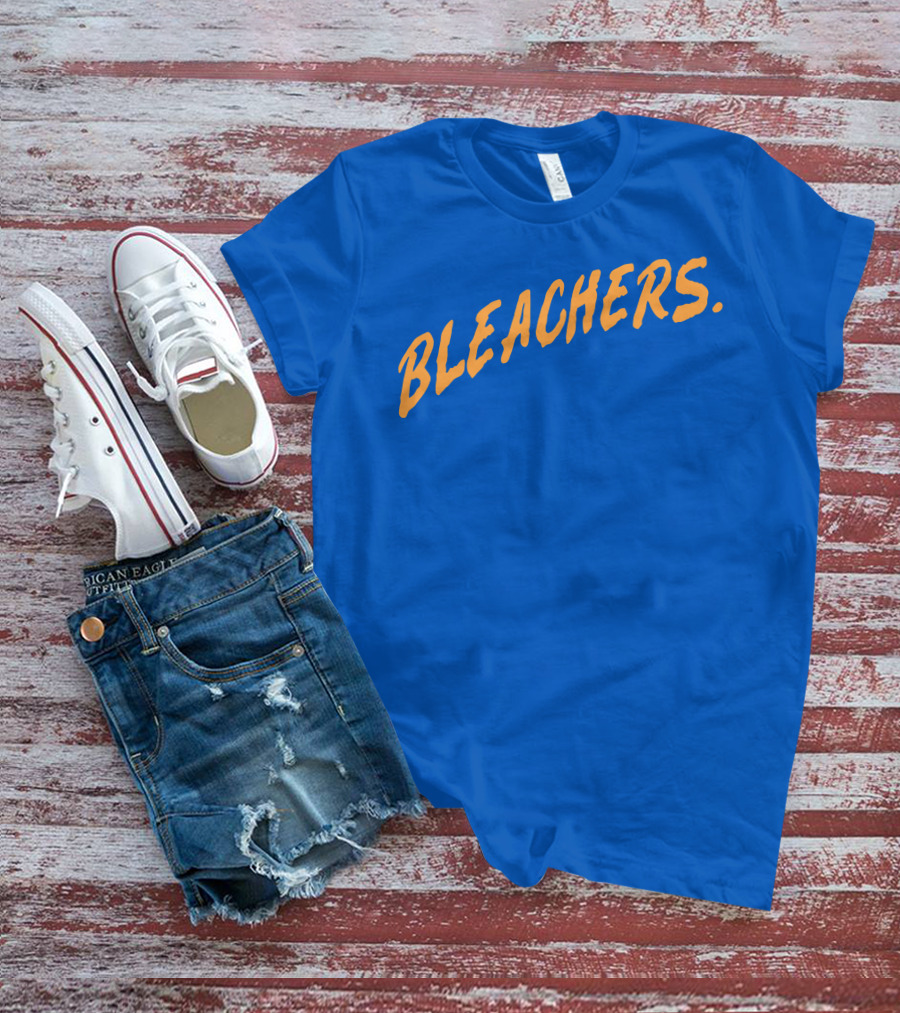 Bleachers Bold Arch Text On Blue T-Shirt