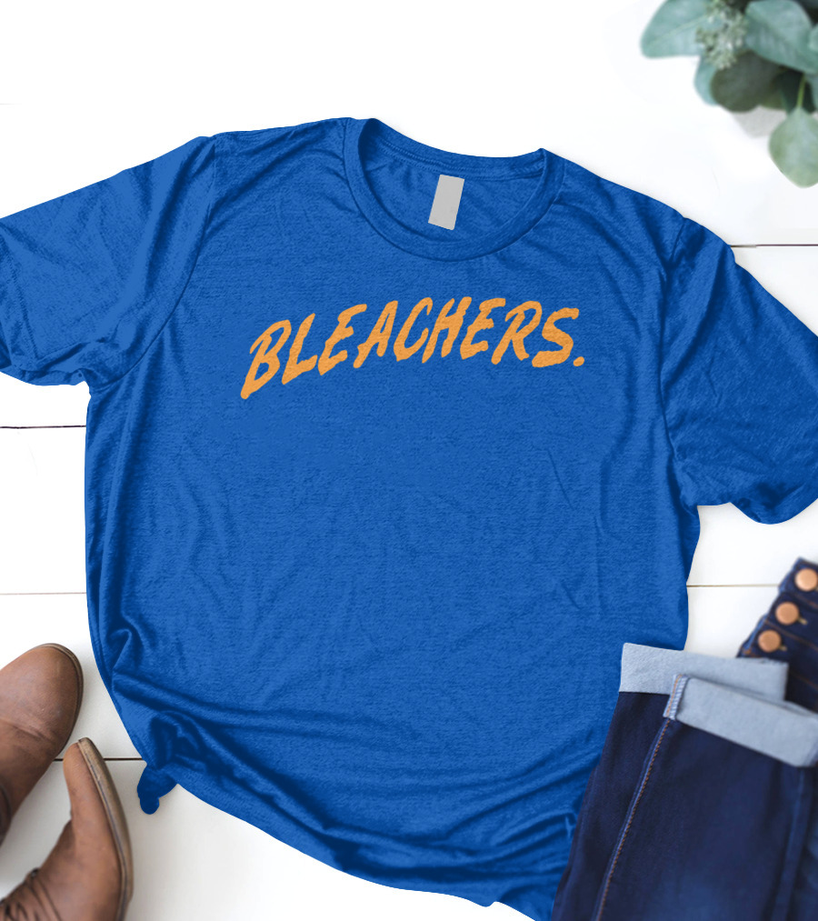Bleachers Bold Arch Text On Blue T-Shirt
