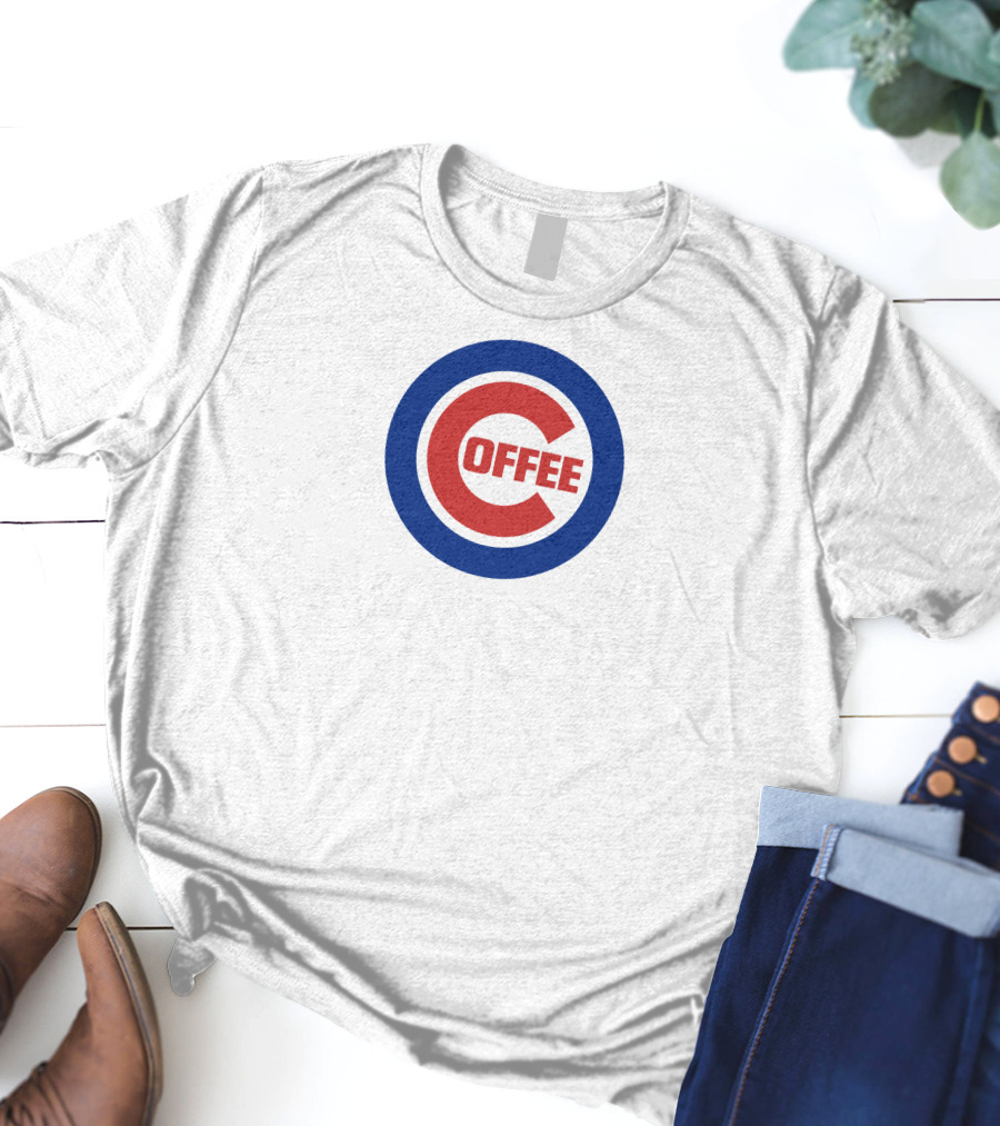 Cubs Coffee Logo Inspired By Chicago Cubs Emblem T-Shirt
