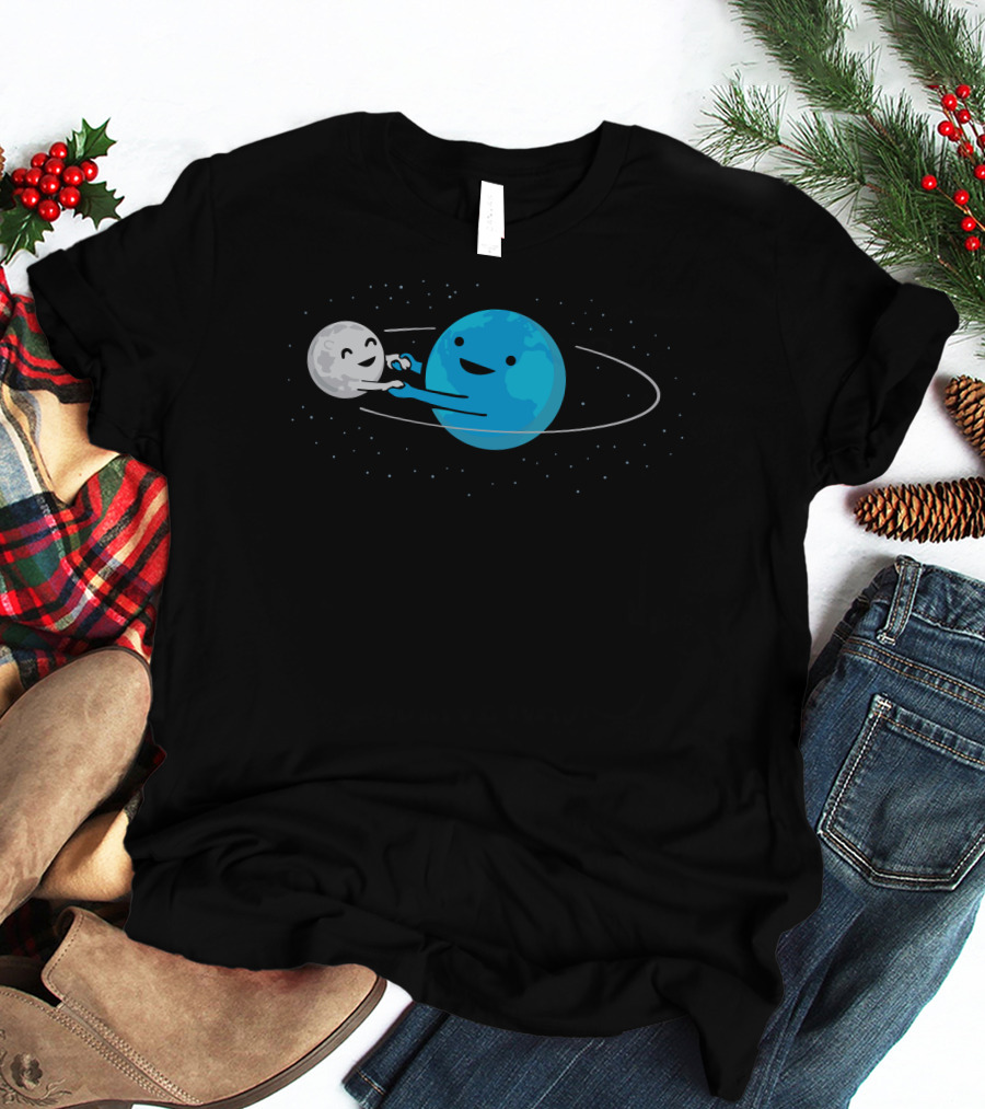 I Love Being Around You Earth And Moon Orbit Dance T-Shirt
