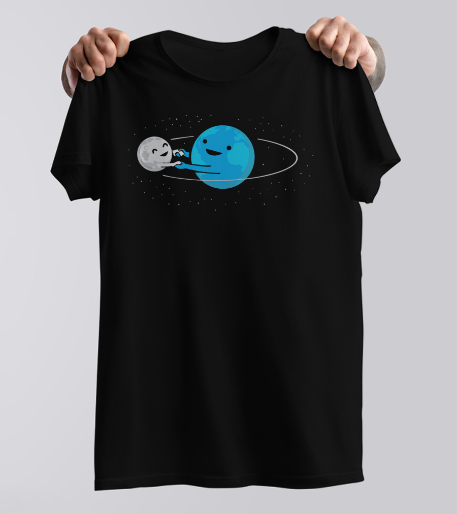 I Love Being Around You Earth And Moon Orbit Dance T-Shirt