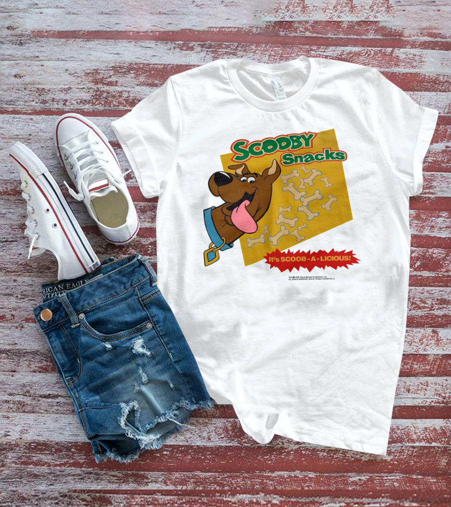 Scooby Snacks It's Scoob-A-Licious With Scooby-Doo And Bones T-Shirt
