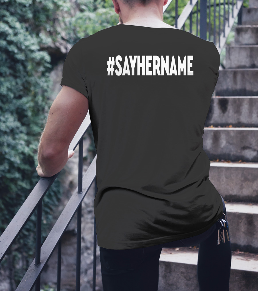 Drew Brees Wearing #SAYHERNAME T-Shirt