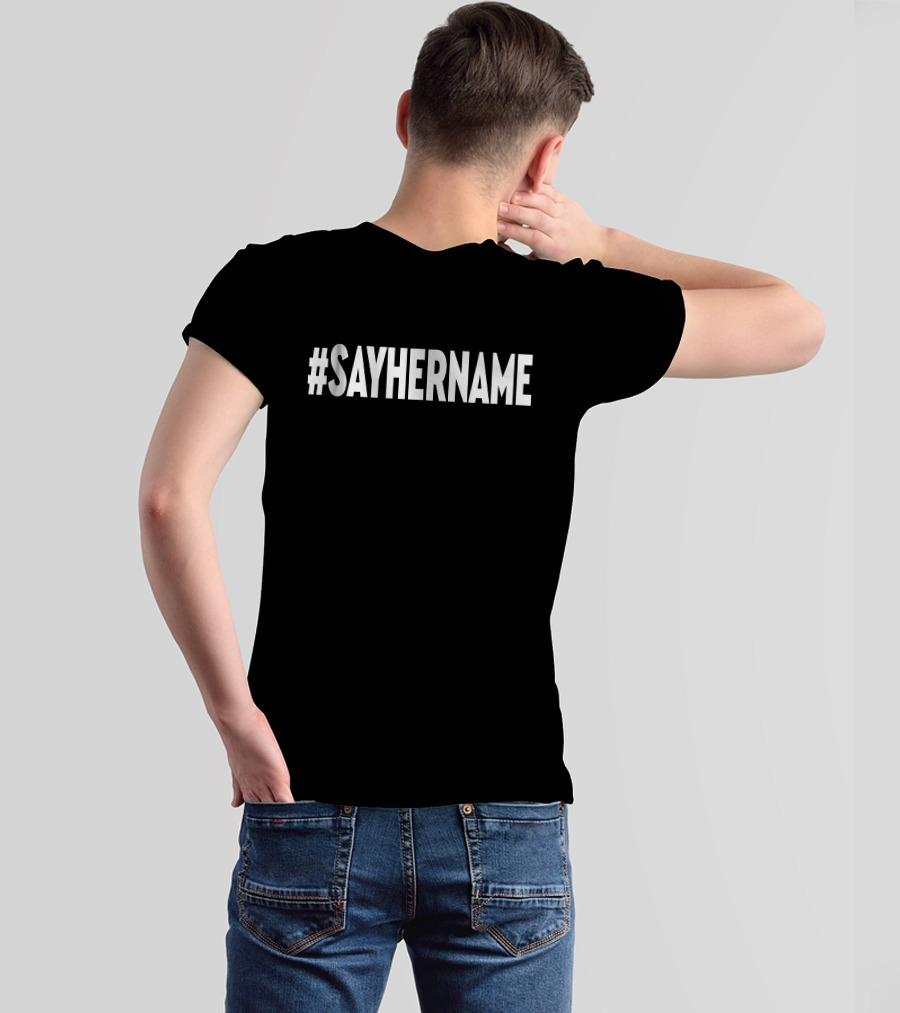 Drew Brees Wearing #SAYHERNAME T-Shirt