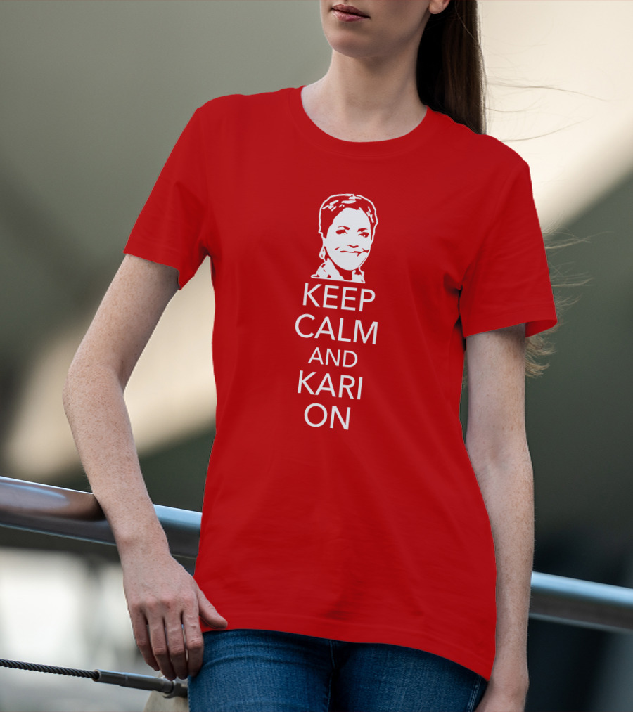 Patriottakes Keep Calm And Kari On Iconic Phrase T-Shirt