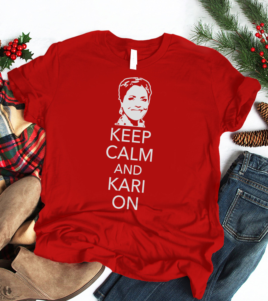 Patriottakes Keep Calm And Kari On Iconic Phrase T-Shirt