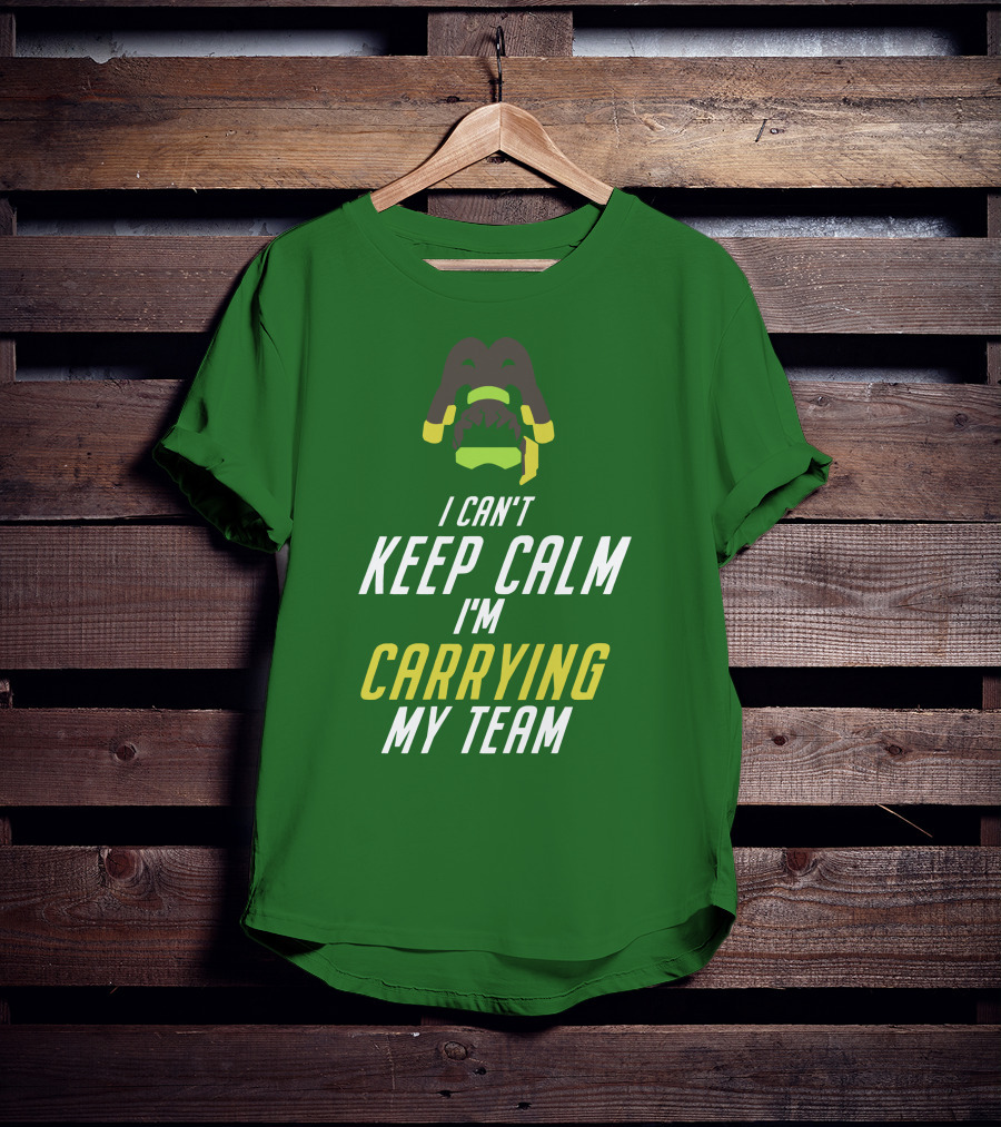 I Can't Keep Calm I'm Carrying My Team Gaming Themed T-Shirt