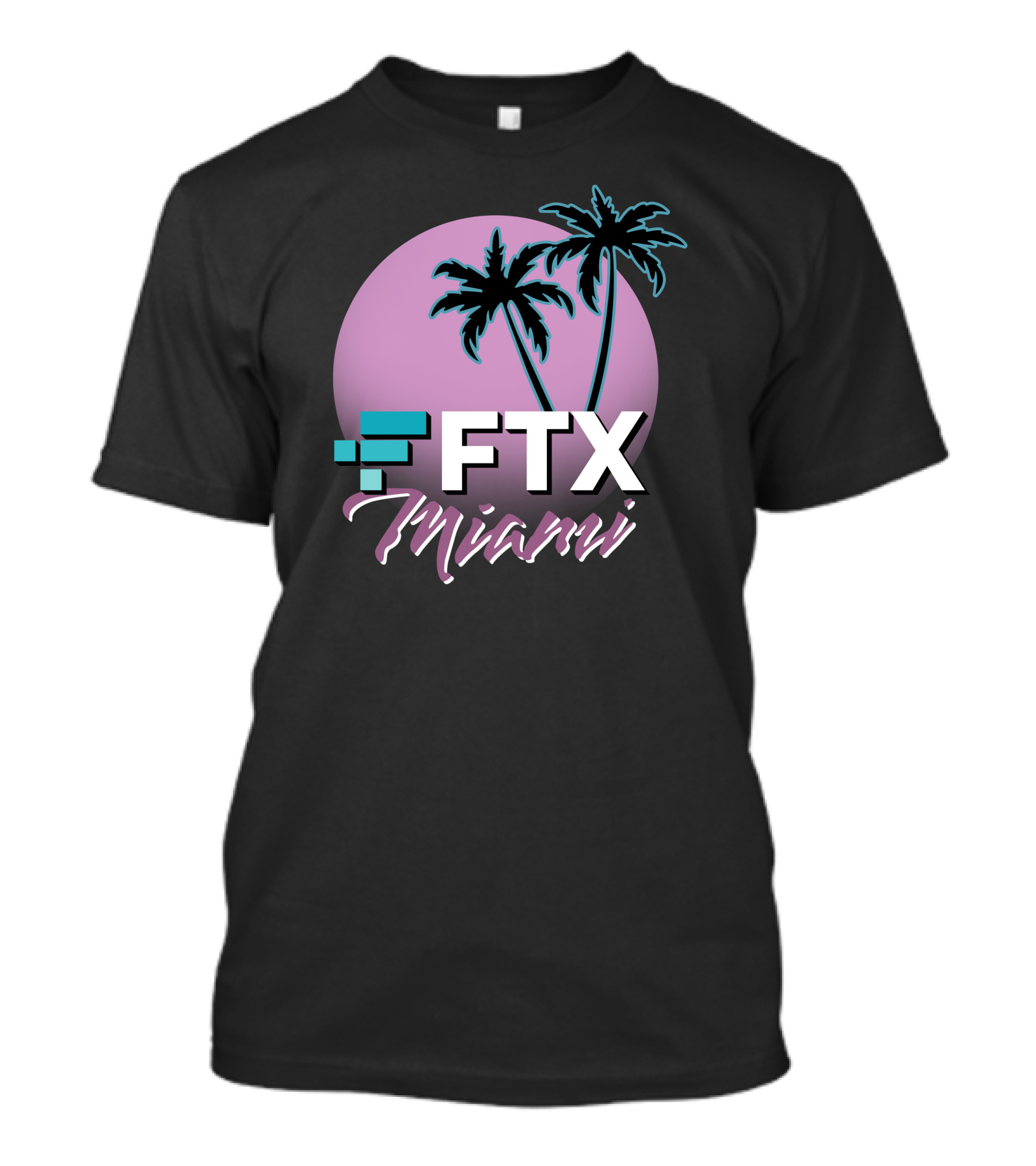 Dan Le Batard Show With Stugotz FTX Miami Palms Retro Sun T-Shirt