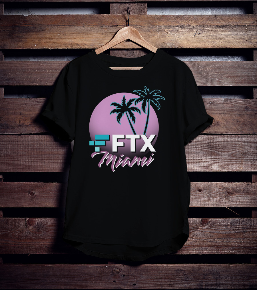 Dan Le Batard Show With Stugotz FTX Miami Palms Retro Sun T-Shirt