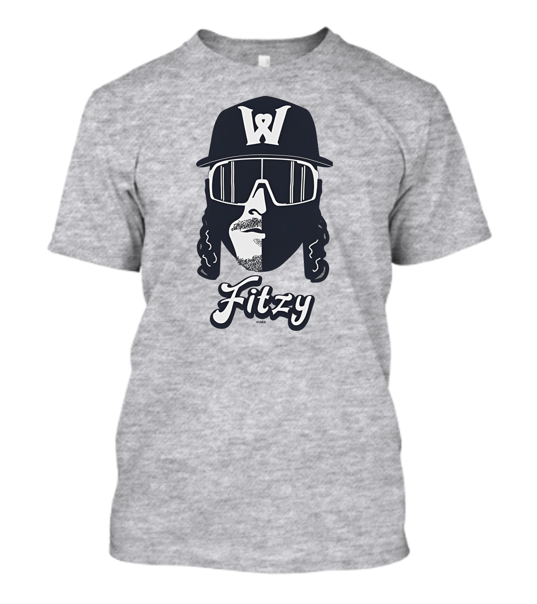 Worcester Red Sox Fitzy '47 Grey Shadow Face W T-Shirt