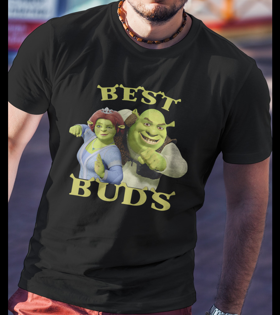 Shrek And Fiona Best Buds Duo T-Shirt