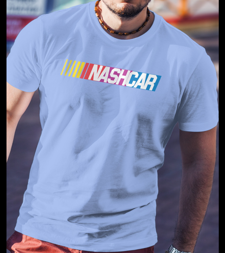 Wobovan Mitchell Nashcar Racing Strip T-Shirt