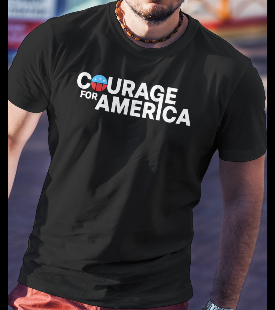 Courage For America Michael Fanone Shirt With Patriotic T-Shirt