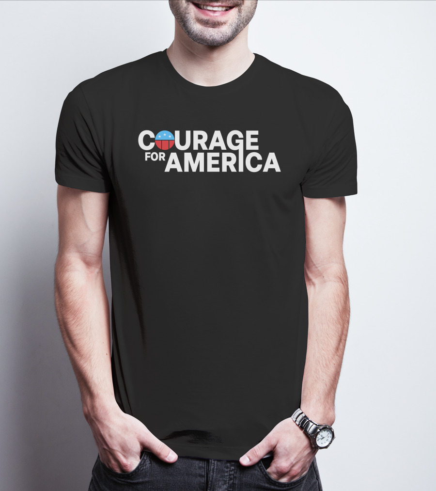 Courage For America Michael Fanone Shirt With Patriotic T-Shirt
