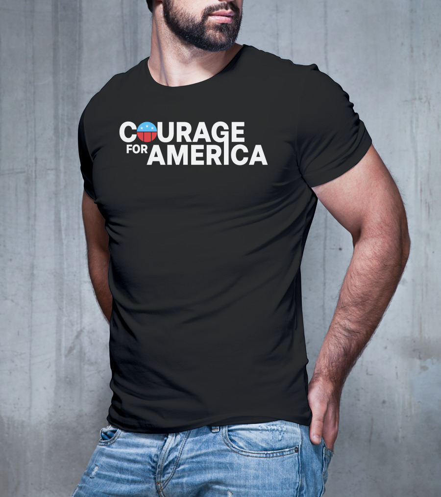 Courage For America Michael Fanone Shirt With Patriotic T-Shirt