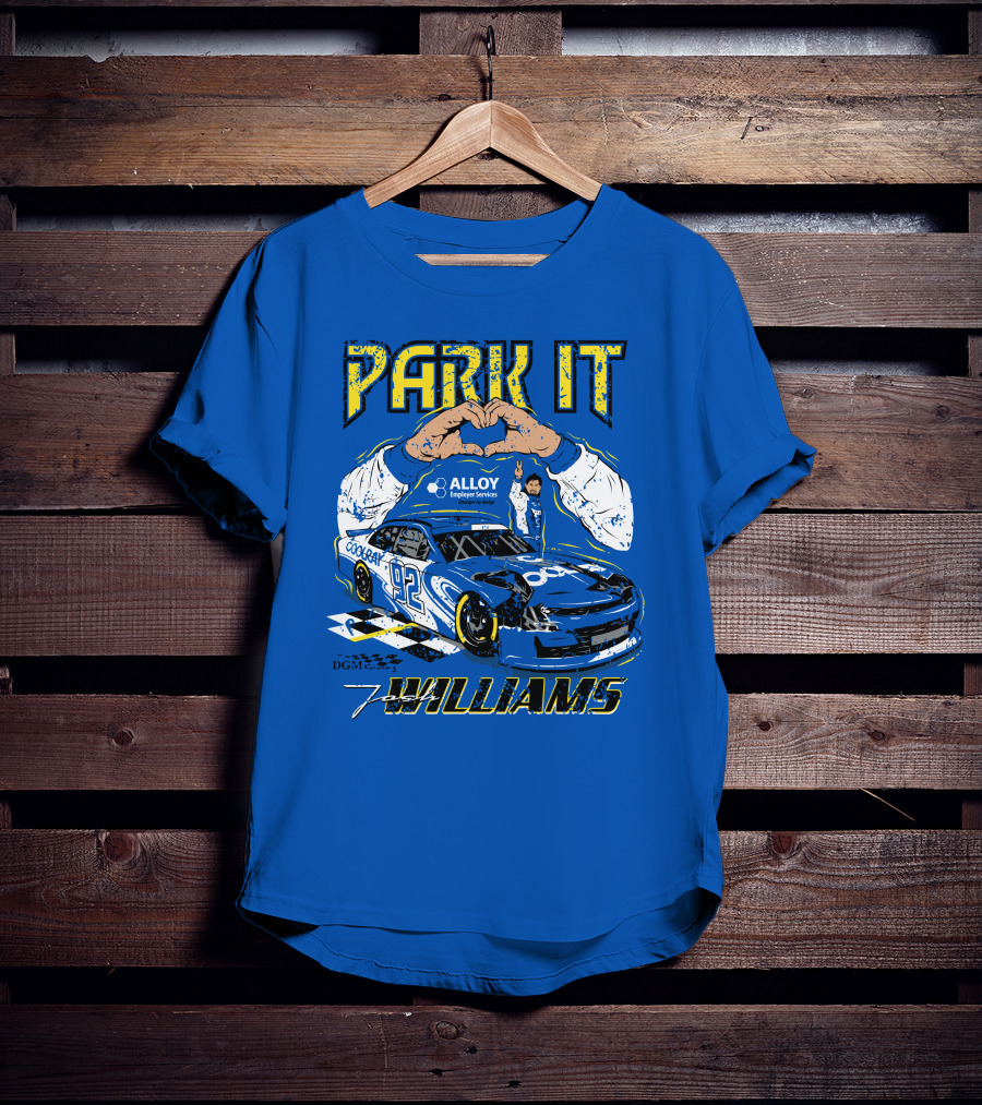 Park It Josh Williams Alloy Employer Services Race Car 92 Williams T-Shirt