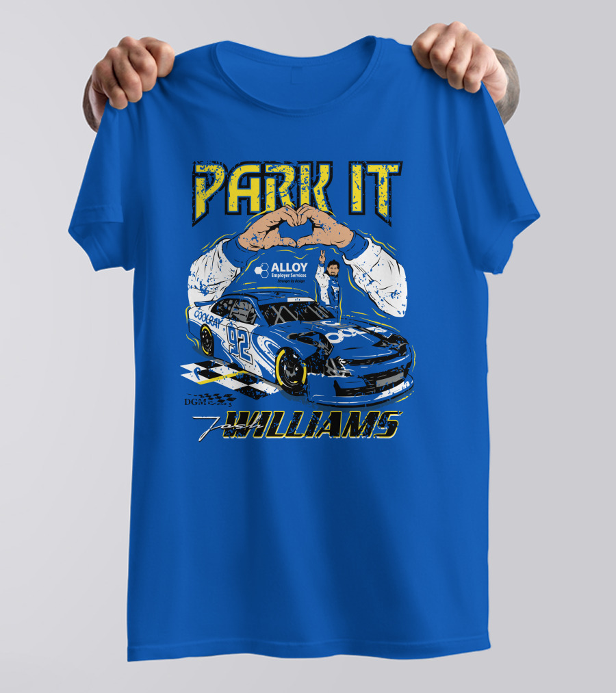 Park It Josh Williams Alloy Employer Services Race Car 92 Williams T-Shirt