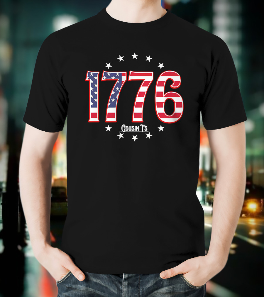 1776 Cousin T's Men's Patriotic T-Shirt