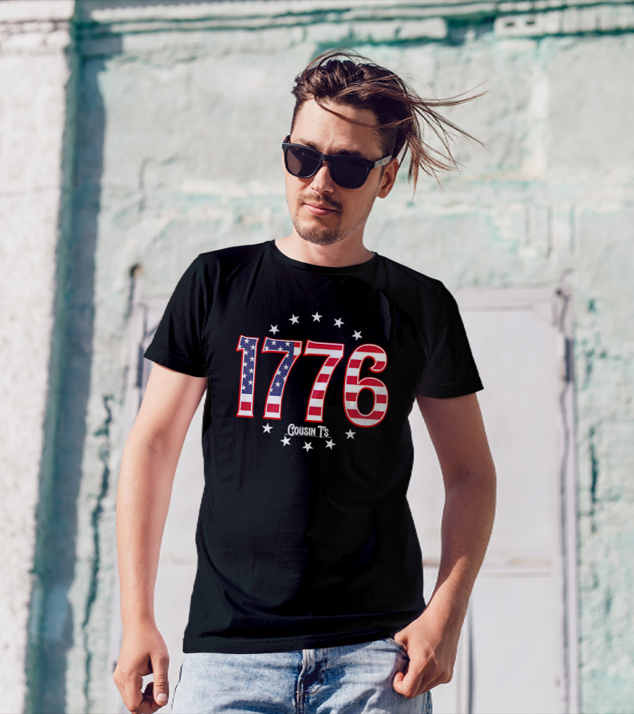 1776 Cousin T's Men's Patriotic T-Shirt
