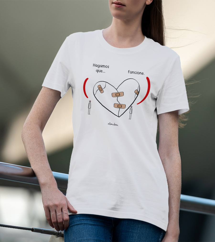 Hagamos Que Funcione Heart With Bandages Alm X Dena T-Shirt