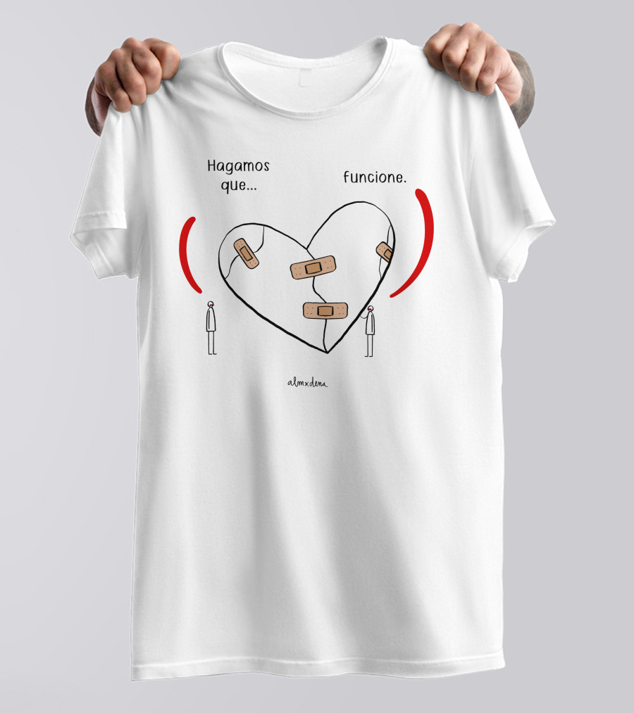Hagamos Que Funcione Heart With Bandages Alm X Dena T-Shirt