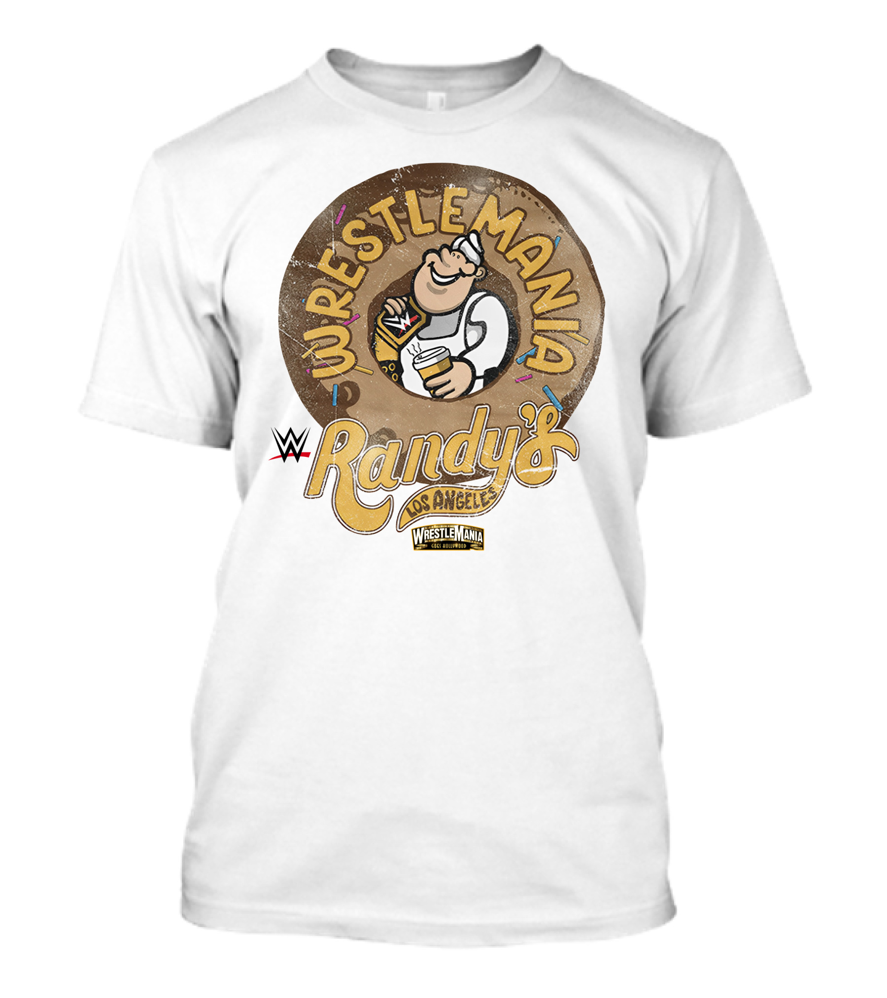 Wrestlemania Randy's Donuts Los Angeles WWE T-Shirt