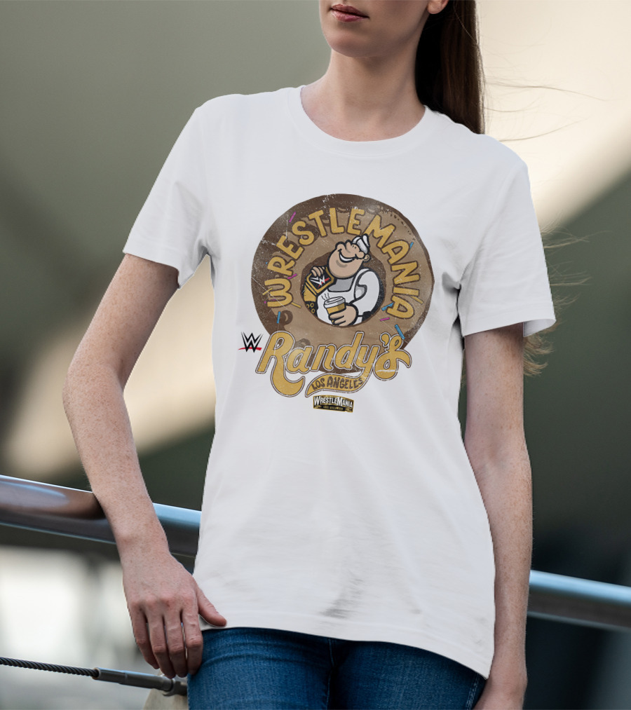 Wrestlemania Randy's Donuts Los Angeles WWE T-Shirt
