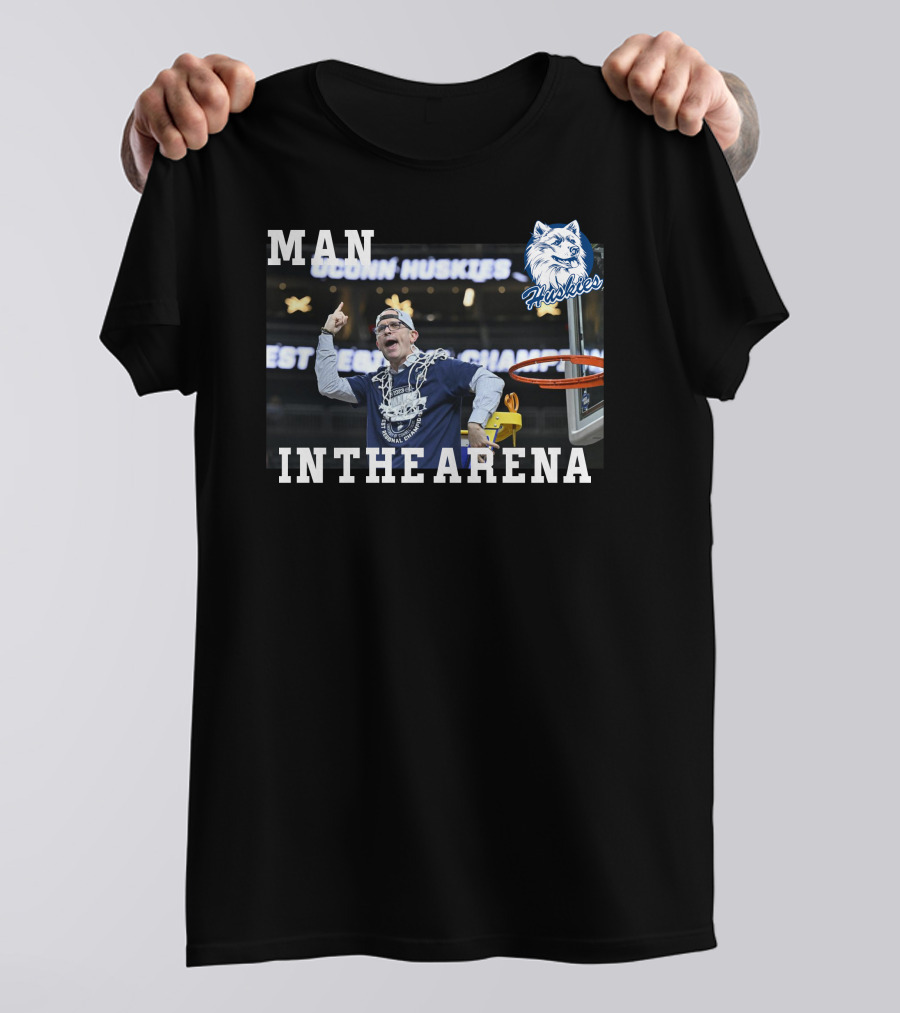 UConn Huskies Dan Hurley Man In The Arena T-Shirt