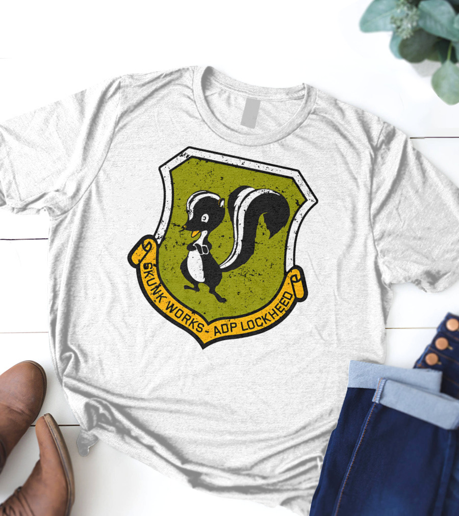 Mrs Poindexter Skunk Works ADP Lockheed Emblem T-Shirt