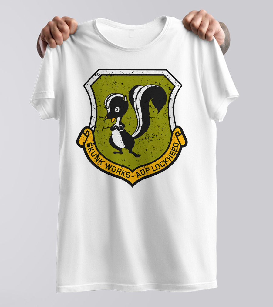 Mrs Poindexter Skunk Works ADP Lockheed Emblem T-Shirt