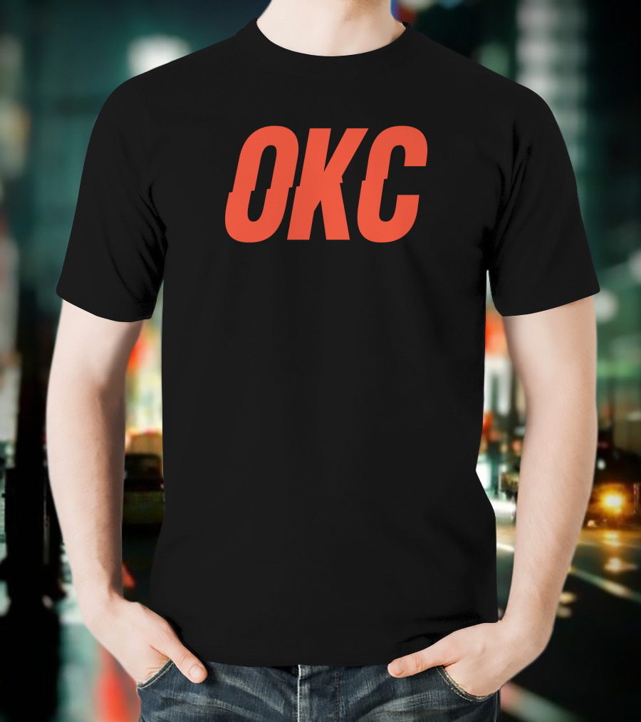 Mark Daigneault OKC Bold Orange Lettering T-Shirt