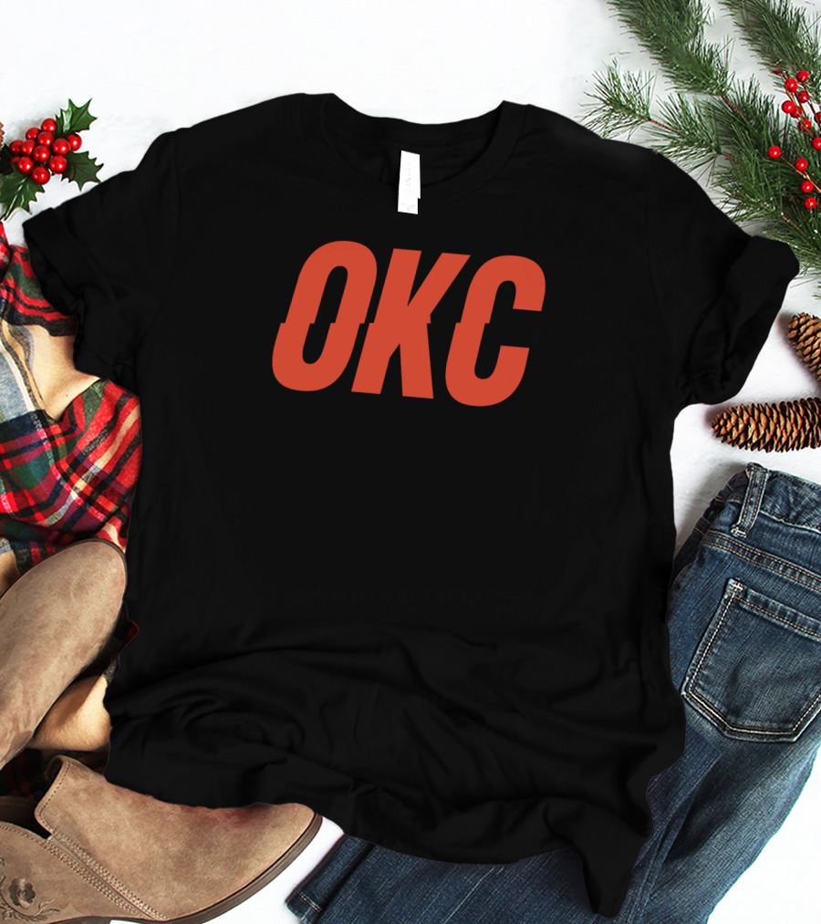 Mark Daigneault OKC Bold Orange Lettering T-Shirt